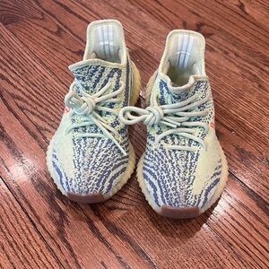 Kids' Adidas Yeezy Boost 350 V2 - Blue and Green